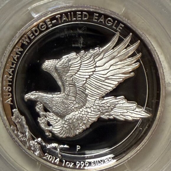 2017-P Australia S$1 Wedge-Tailed Eagle MS70 NGCS. John Mercanti Signed - Picture 3 of 9